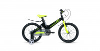 Велосипед FORWARD COSMO 18 2.0 (18" 1 ск.) 2020-2021, черный/зеленый