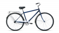 Велосипед FORWARD DORTMUND 28 1.0 (28" 1 ск. рост 19") 2020-2021, темно-синий/белый УЦ