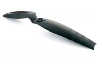 Крыло SW-669NF, переднее, 24"-26" черное, пластик, крепление на амортизационную вилку, SUNNY WHEEL