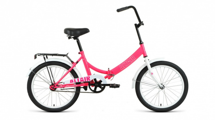 Велосипед ALTAIR CITY 20 (20" 1 ск. рост. 14" скл.) 2022, розовый/белый