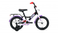 Велосипед ALTAIR KIDS 14 (14" 1 ск.) 2022, черный/белый