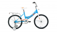 Велосипед ALTAIR CITY KIDS 20 COMPACT (20" 1 ск. рост. 13" скл.) 2022, голубой