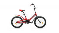 Велосипед FORWARD SCORPIONS 20 1.0 (20" 1 ск. рост 10.5") 2020-2021, красный/черный, RBKW15N01002