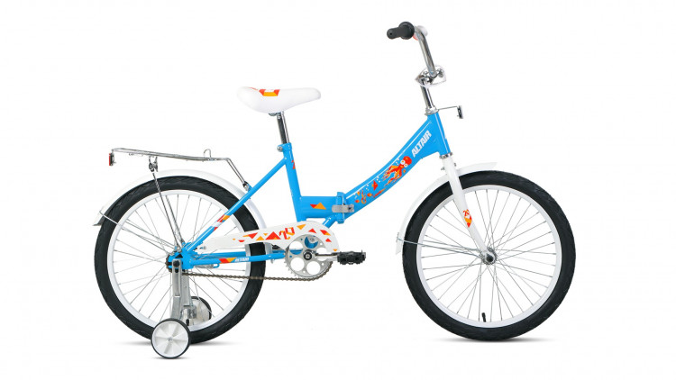 Велосипед ALTAIR CITY KIDS 20 Compact (20" 1 ск. рост 13" скл.) 2020-2021, голубой