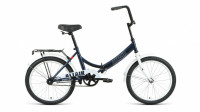 Велосипед ALTAIR CITY 20 (20" 1 ск. рост. 14" скл.) 2022, темно-синий/белый