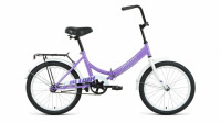Велосипед ALTAIR CITY 20 (20" 1 ск. рост. 14" скл.) 2022, фиолетовый/серый
