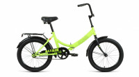 Велосипед ALTAIR CITY 20 (20" 1 ск. рост. 14" скл.) 2022, ярко-зеленый/черный