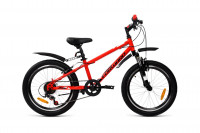 Велосипед FORWARD UNIT 20 2.0 (20" 6 ск. рост. 10.5") 2022, красный/черный