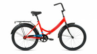 Велосипед ALTAIR CITY 24 (24" 1 ск. рост. 16" скл.) 2022, красный/голубой