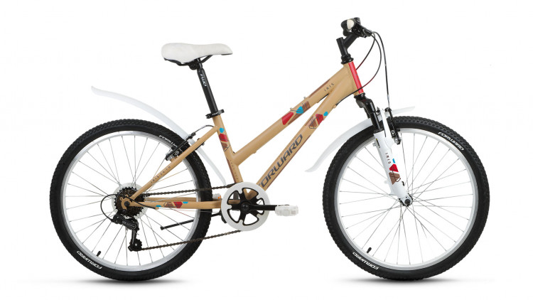 велосипед FORWARD IRIS 24 1.0 (24" 6 ск. рост 13") песочный матовый 2019
