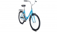 Велосипед FORWARD SEVILLA 26 1.0 (26" 1 ск. рост 18.5") 2020-2021, синий/серый