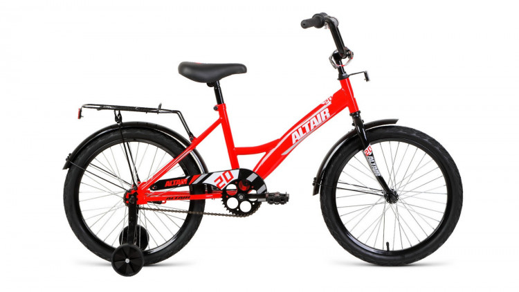 Велосипед ALTAIR KIDS 20 (20" 1 ск. рост. 13") 2022, красный/серебристый