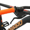 Велосипед FORWARD SPORTING 29 XX D (29" 9 ск. рост. 19") 2022, черный матовый/золотой