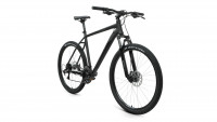 Велосипед FORWARD APACHE 27,5 2.2 D (27,5" 21 ск. рост. 17") 2022, черный матовый/черный