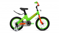Велосипед FORWARD COSMO 14 (14" 1 ск.) 2022, зеленый