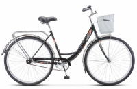 Велосипед STELS Navigator-345 C (28", рост 20", Чёрный), арт. Z010 с корзинкой