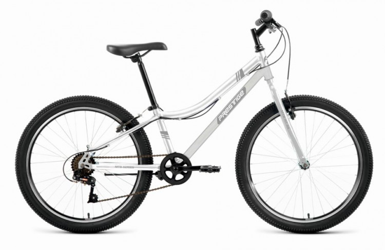 Велосипед ALTAIR MTB HT 24 1.0 PRESTIGE MTB HT 24 1.0 (24" 6 ск. рост. 12") 2022, белый