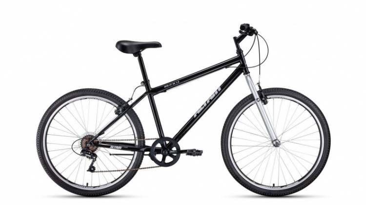 велосипед ALTAIR MTB HT 26 1.0 (26" 6 ск. рост 19") 2019-2020, черный/серый