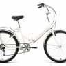 Велосипед FORWARD VALENCIA 24 2.0 (24" 6 ск. рост. 16" скл.) 2022, темно-серый/зеленый