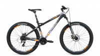 Велосипед FORMAT 1315 (27,5" 16 ск. рост L) 2020-2021, черный матовый/серый матовый