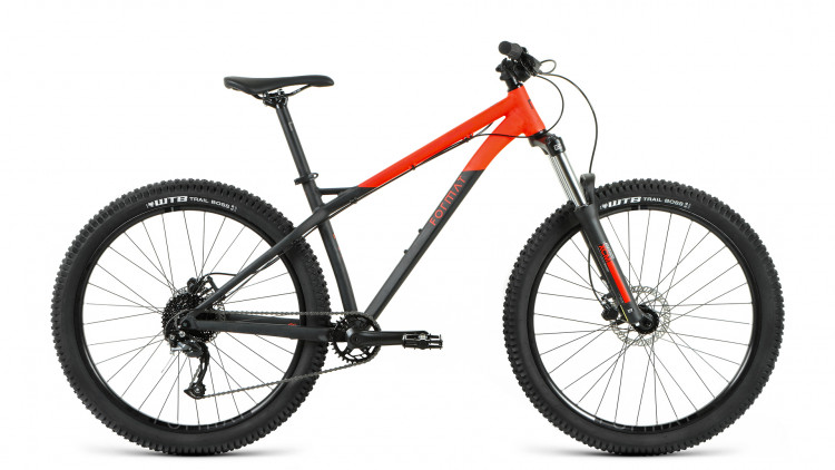 Велосипед FORMAT 1314 PLUS 27,5 (27,5" 9 ск. рост. L) 2023, черный-мат/красный-мат