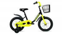 Велосипед FORWARD BARRIO 14 (14" 1 ск.) 2020-2021, черный, 1BKW1K1B1002