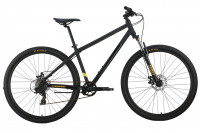 Велосипед FORWARD APACHE 29 X D (29" 8 ск. рост. 17") 2024, черный-мат/черный