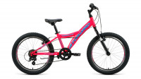 Велосипед FORWARD DAKOTA 20 1.0 (20" 6 ск. рост 10.5") 2020-2021, розовый/голубой