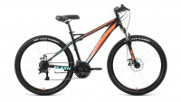 Велосипед FORWARD FLASH 26 2.2 D (26" 21 ск. рост. 19") 2022, черный/оранжевый