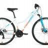 Велосипед FORWARD JADE 27,5 2.0 D (27,5" 21 ск. рост. 16.5") 2022, белый/бирюзовый