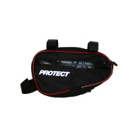 Велосумка под раму, р-р 23х12,5х5см, PROTECT™ чёрный/красный