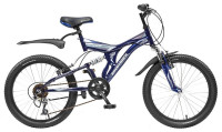 Велосипед NOVATRACK 20" TITANIUM темно-синий сталь 6 скор. 20SS6V.TITANIUM.DB.5