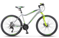 Велосипед STELS Miss-5000 MD (26", рост 18", Серебристый/салатовый), арт. V020