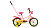 велосипед FORWARD FUNKY 14 (14" 1 ск.) 2019-2020, коралловый/фиолетовый