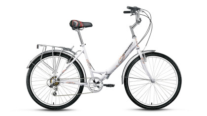 велосипед FORWARD SEVILLA 26 2.0 (26" 6 ск. рост 18.5" скл.) белый 2019
