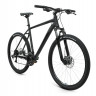 Велосипед FORWARD APACHE 27,5 2.2 D (27,5" 21 ск. рост. 15") 2022, черный матовый/черный