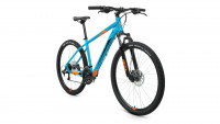 Велосипед FORWARD APACHE 27,5 3.2 HD (27,5" 24 ск. рост. 17") 2022, бирюзовый/оранжевый