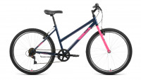 Велосипед ALTAIR MTB HT 26 low (26" 6 ск. рост. 15") 2022, темно-синий/розовый