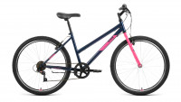 Велосипед ALTAIR MTB HT 26 low (26" 6 ск. рост. 17") 2022, темно-синий/розовый