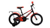 Велосипед FORWARD METEOR 16 (16" 1 ск.) 2020-2021, черный/красный
