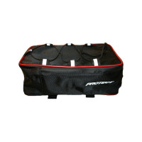 Велосумка на багажник, р-р 29х17х12 см, цвет черный/красный, PROTECT™