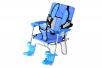 Кресло детское DM-ZY/3A, пластик-алюминий, крепление на багажник, синий