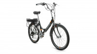 Электровелосипед E-FORWARD RIVIERA 24 E-250 (24" 6 ск. рост.  16", 30-35 км/ч, до 35 км, 10,4 Ah) 2022, черный