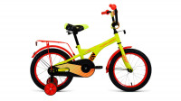Велосипед FORWARD CROCKY 16 (16" 1 ск.) 2022, зеленый/оранжевый