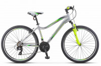 Велосипед STELS Miss-5000 V (26", рост 16", Серебристый/салатовый), арт. V050