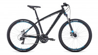 велосипед FORWARD NEXT 27,5 2.0 disc (27,5" 24 ск. рост 15") 2019-2020, черный мат.