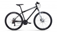 велосипед FORWARD SPORTING 27,5 2.0 disc (27,5" 21 ск. рост 17") 2019-2020, черный/белый