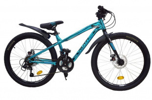 Велосипед NOVATRACK 24" PRIME алюм.рама 13", синий металлик, 18-скор