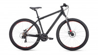 велосипед FORWARD APACHE 29 2.0 disc (29" 21ск рост 19'') черный матовый 2019
