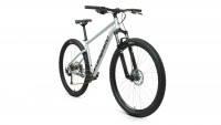 Велосипед FORWARD SPORTING 29 XX D (29" 9 ск. рост. 21") 2022, серебристый/фиолетовый
